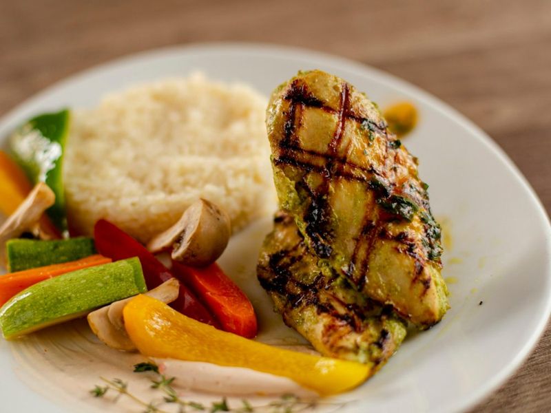 Grilled chicken steak